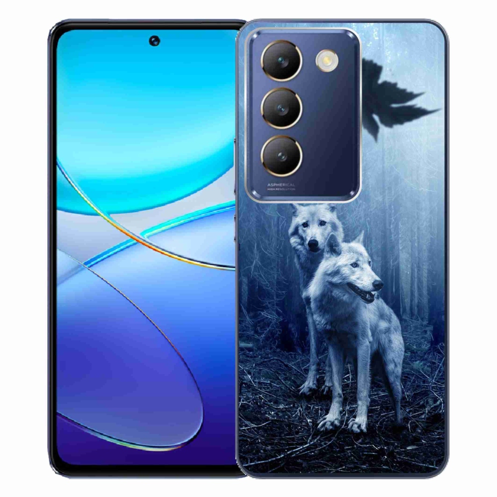 Gél borítás mmCase a Vivo V40 SE 4G/5G készülékhez - farkasok az erdőben