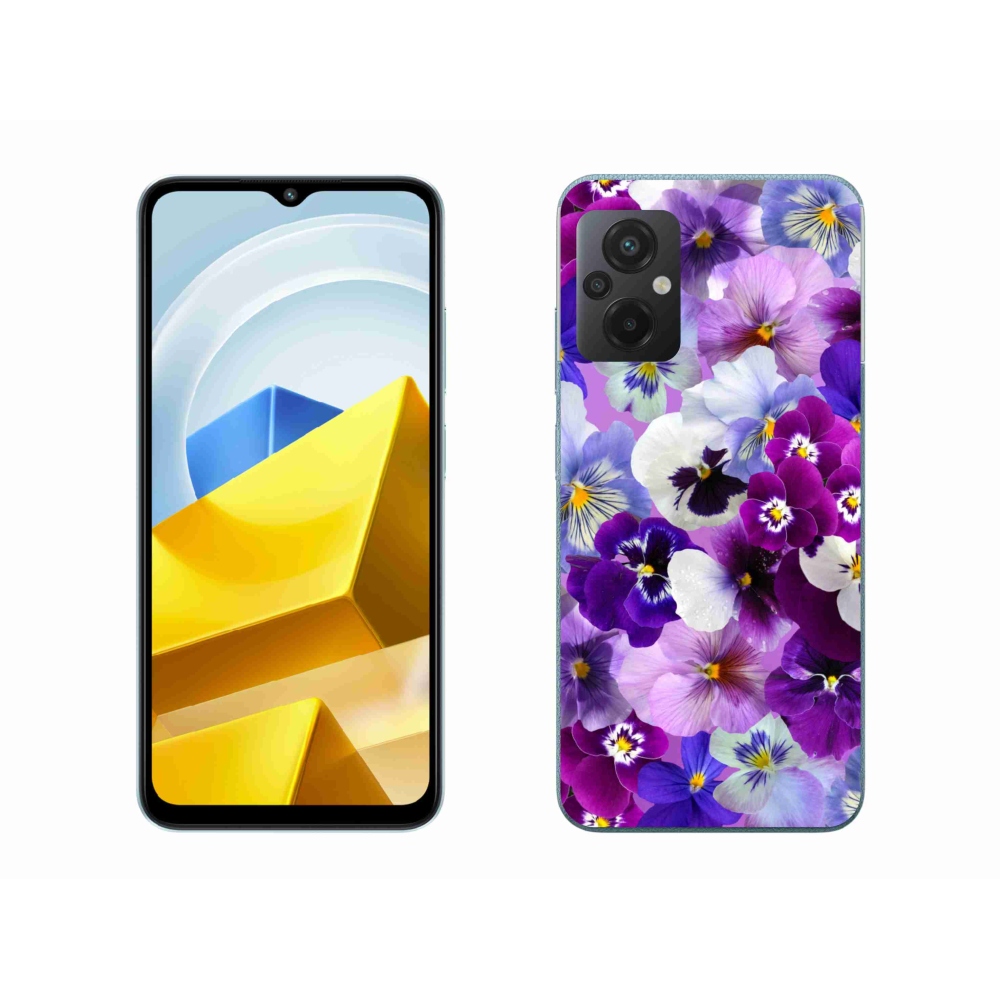 Gél borító mmCase a Xiaomi Poco M5 4G-hez - virágok 9