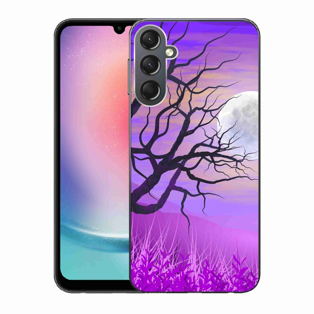 Gél tok mmCase a Samsung Galaxy A24 készülékhez - rajzfilmes kidőlt fa