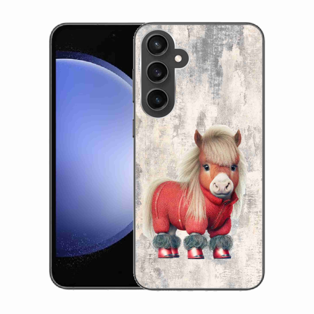Gél borítás mmCase Samsung Galaxy S23 FE - póni pulóverben - Samsung Galaxy S23 FE számára