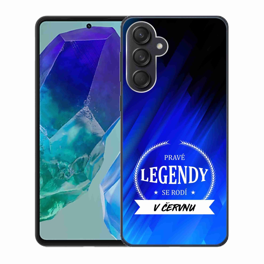 Gél borító mmCase Samsung Galaxy M55 5G - Június legendái kék háttérrel