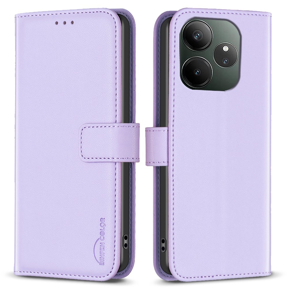 BNF könyvtáska Realme GT 6 5G/GT 6T 5G - világos lila