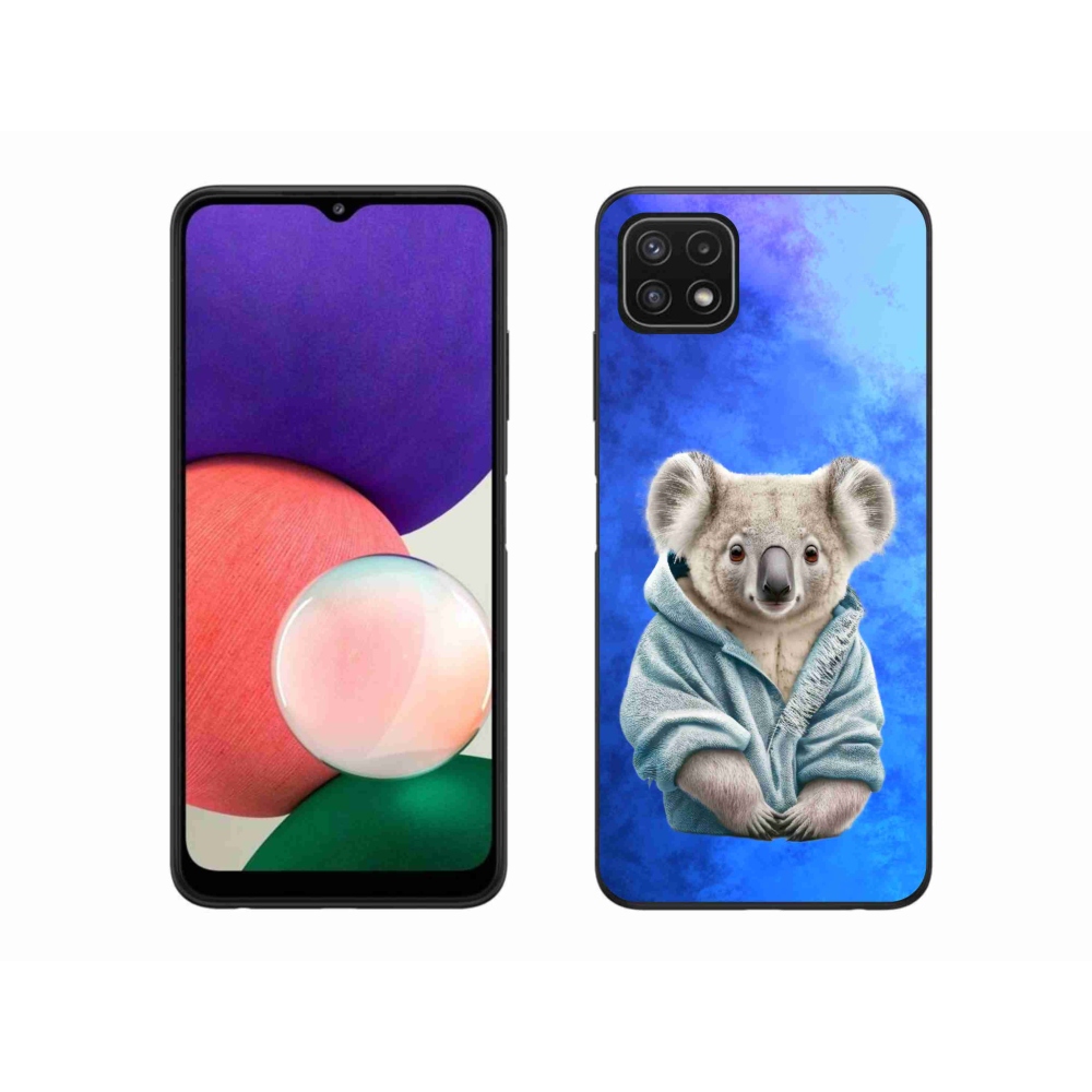 Zselés borítás mmCase Samsung Galaxy A22 5G - koala pulóverben