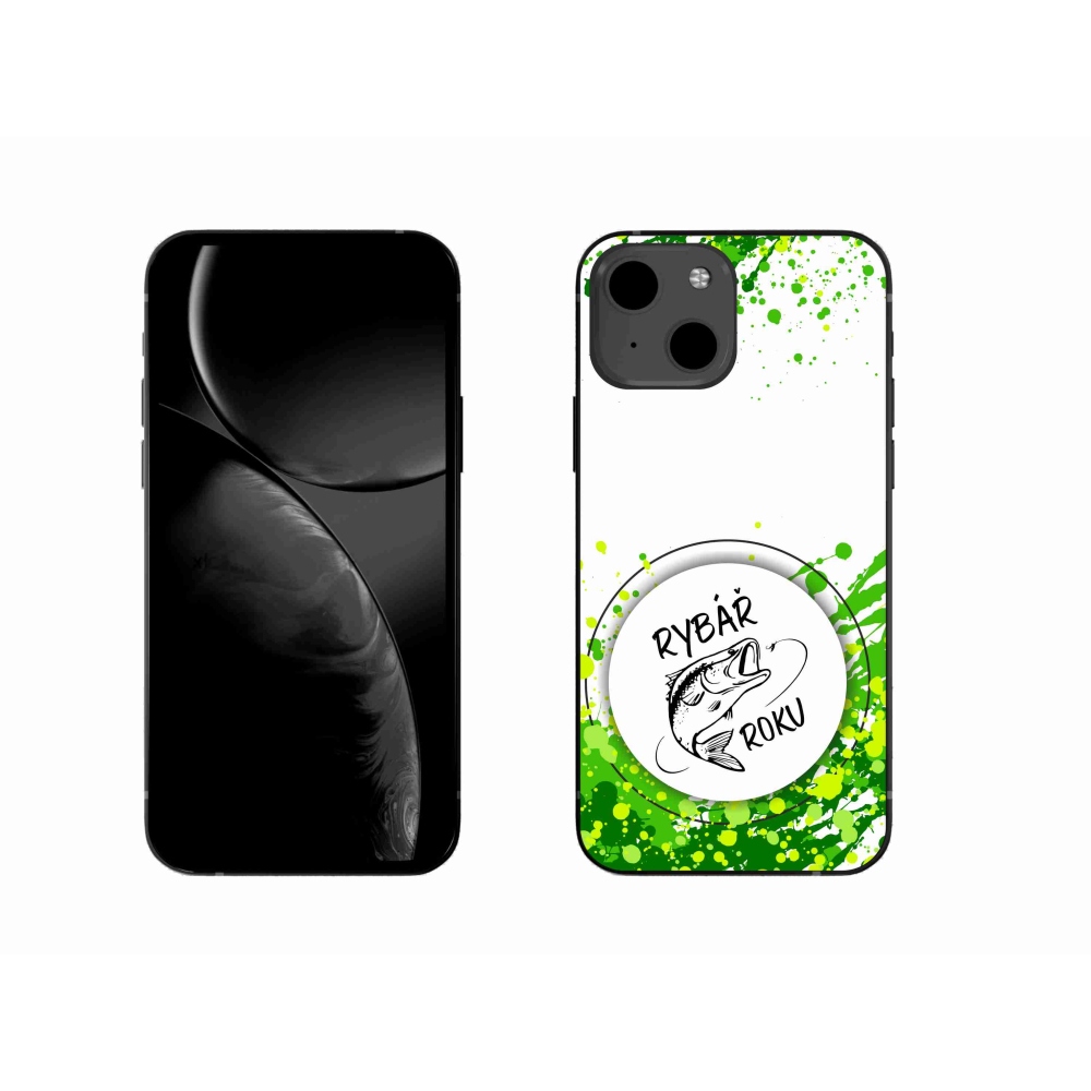 Gél borítás mmCase iPhone 13 6.1 készülékhez - Az év halászának fehér háttere