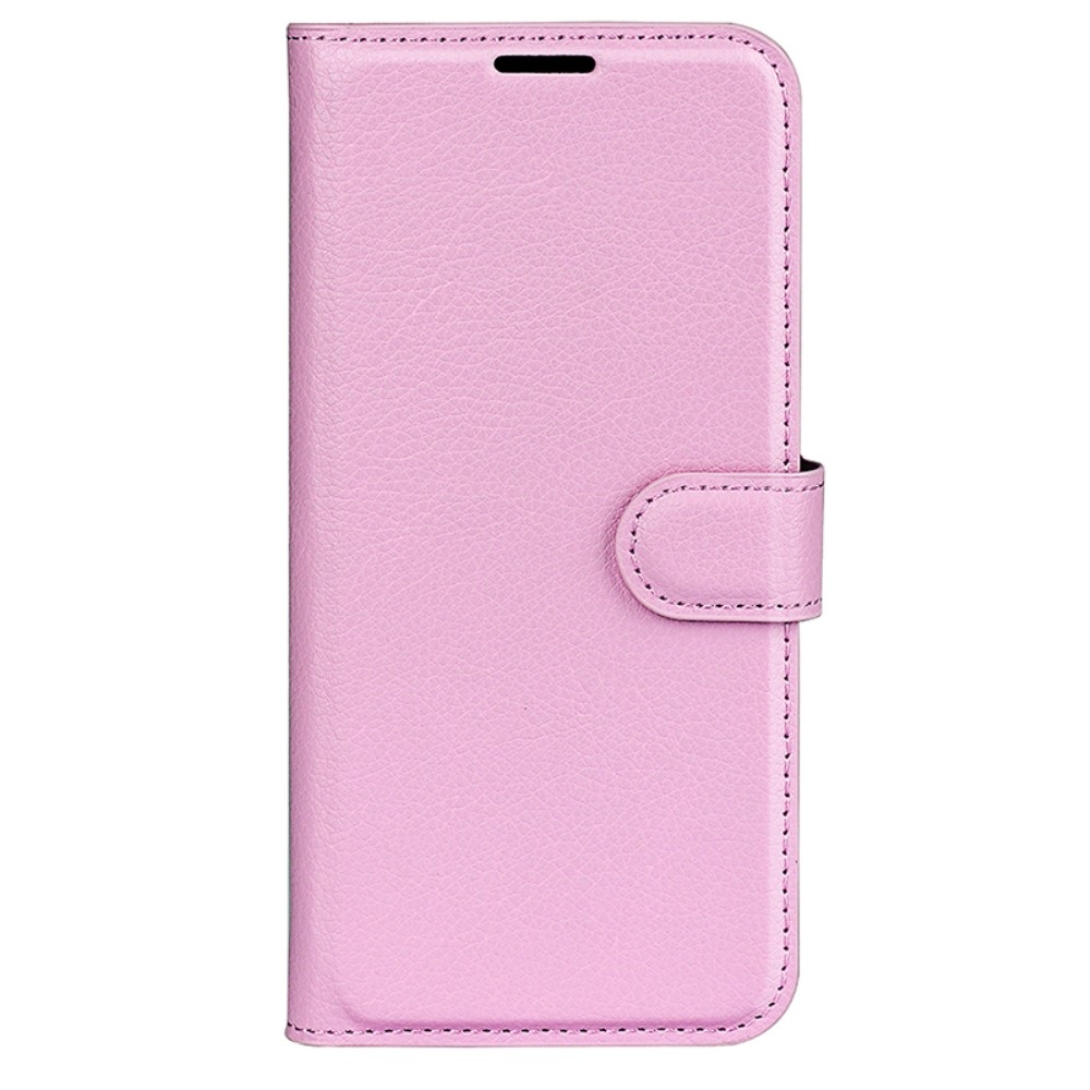 Litchi könyv tok Samsung Galaxy S24 Ultra készülékhez - rózsaszín