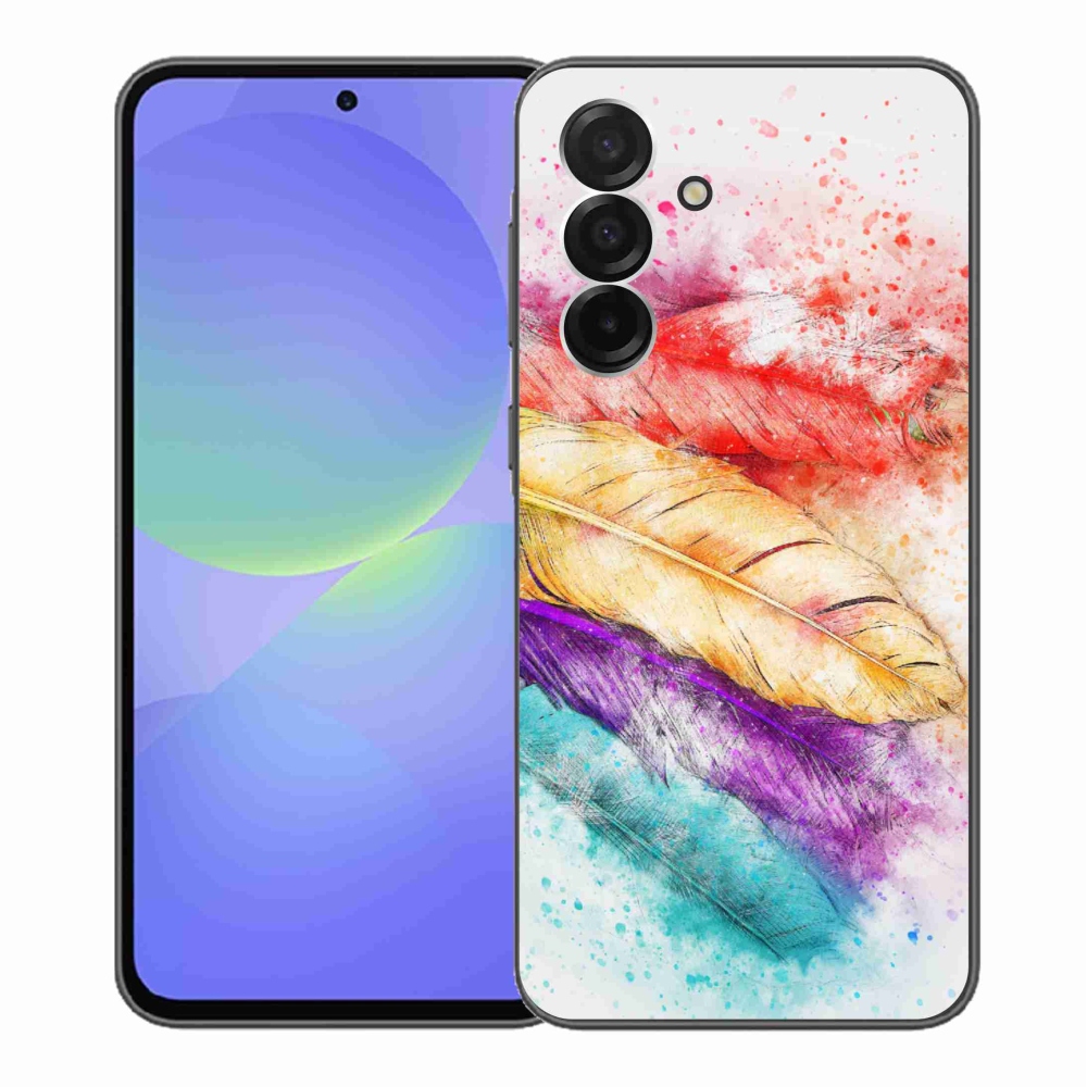 Zselés borítás mmCase Samsung Galaxy A36 5G - színes tollakhoz