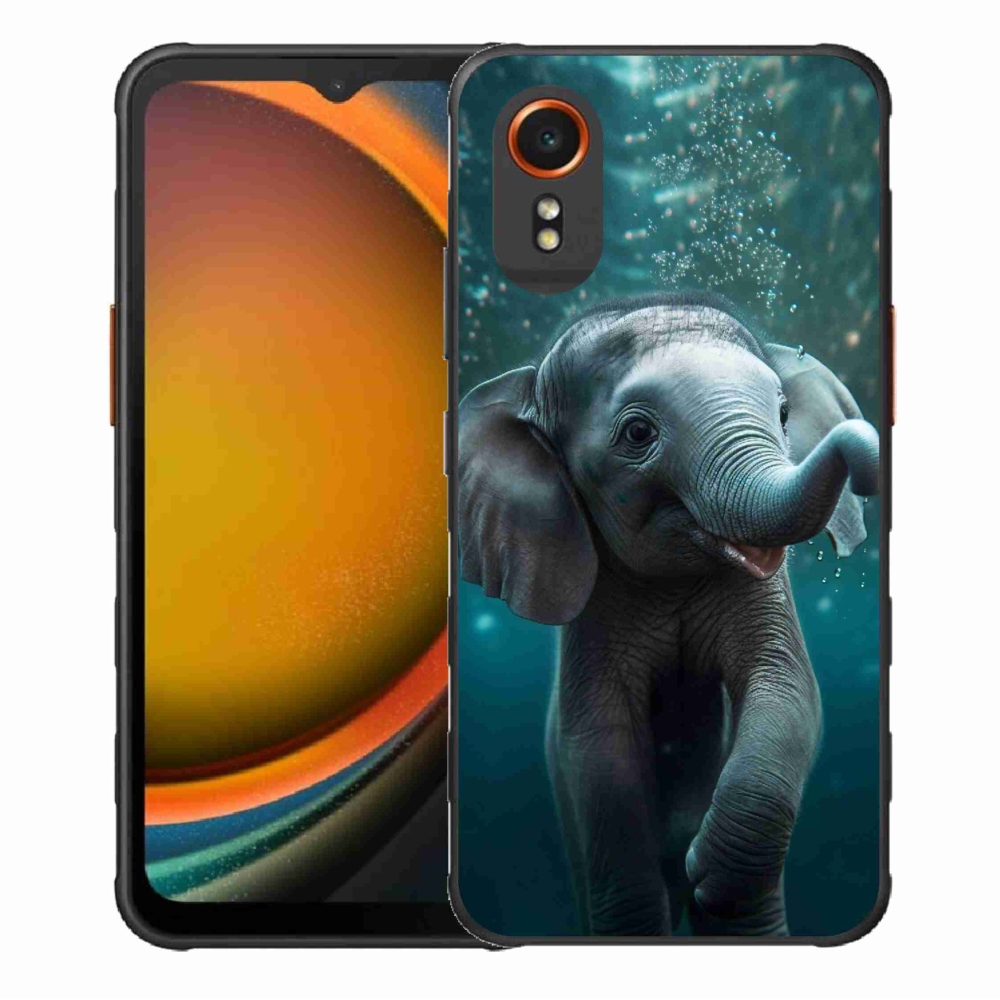 Zselés borítás mmCase Samsung Galaxy Xcover 7 - elefánt a víz alatt