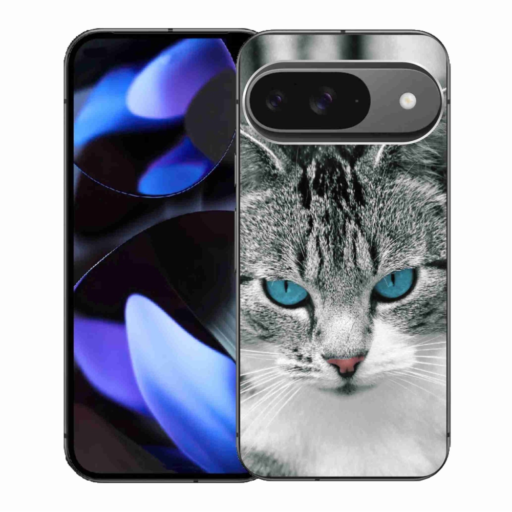Zselés borítás mmCase a Google Pixel 9/9 Pro készülékhez - macska nézet 1
