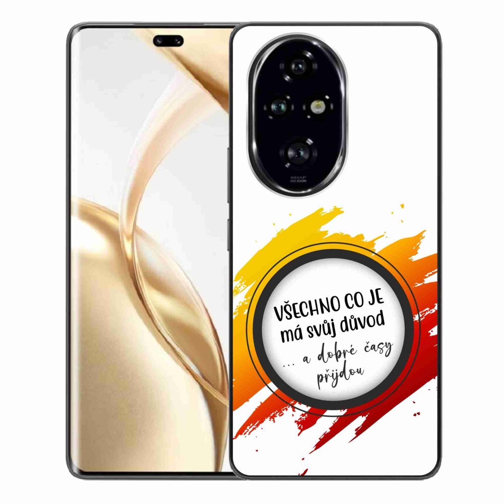 Zselés borítás mmCase a Honor 200 Pro 5G készülékhez - idézet 3 fehér háttér