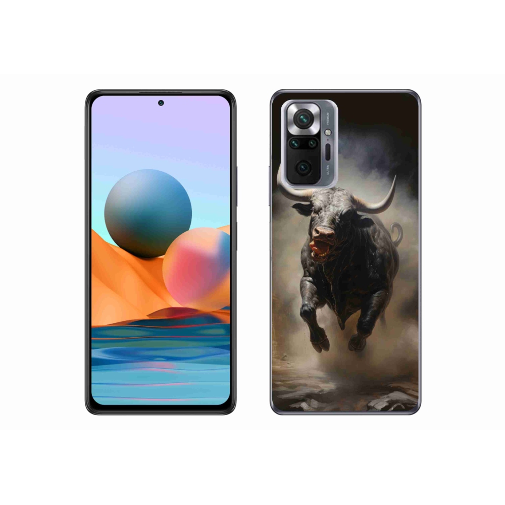Gél borítás mmCase a Xiaomi Redmi Note 10 Pro készülékhez - dühös bika