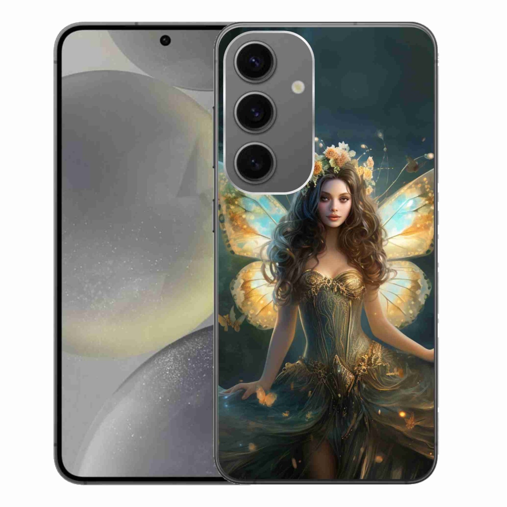 Gél borítás mmCase Samsung Galaxy S24+ - pillangó nőhöz