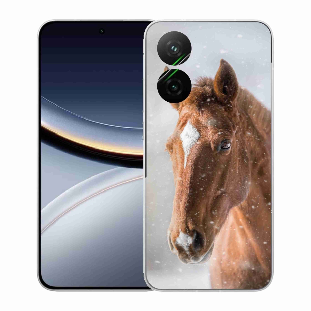 Gél borítás mmCase a Xiaomi Poco F7 5G-hez - barna ló 2