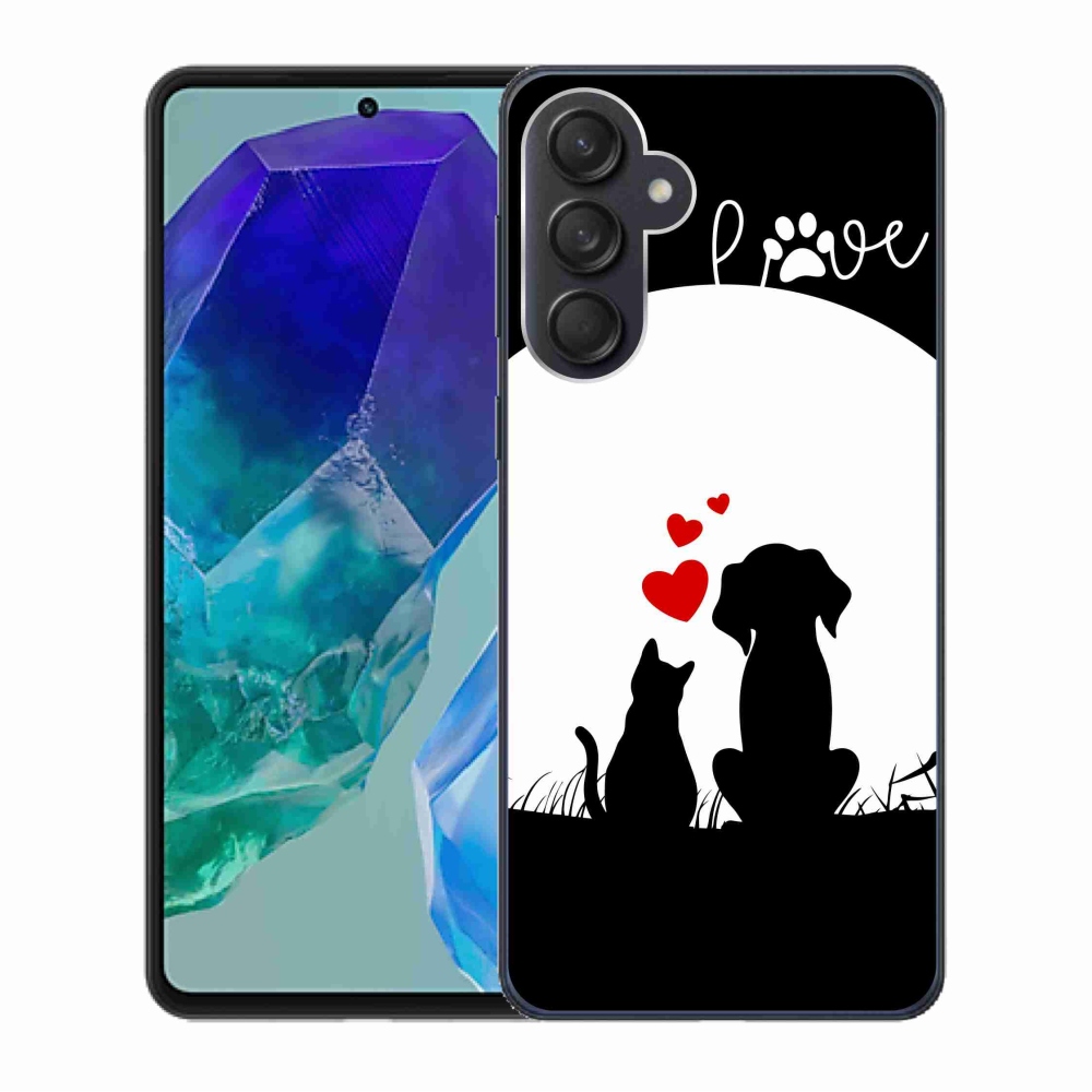 Gél tok mmCase Samsung Galaxy M55 5G - állati szeretet