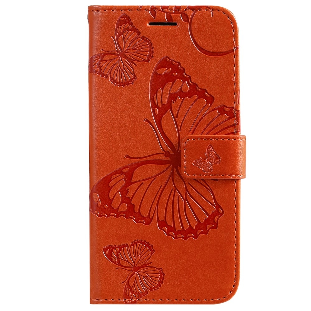 Big Buttefly könyv tok Samsung Galaxy A13 5G/A04s - narancssárga
