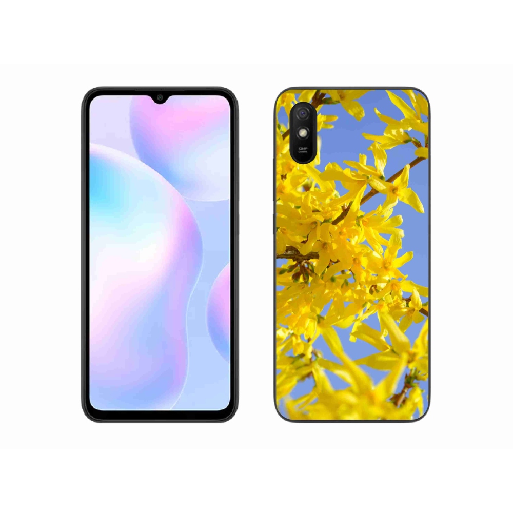 Gél borítás mmCase a Xiaomi Redmi 9AT-hoz - sárga virágok