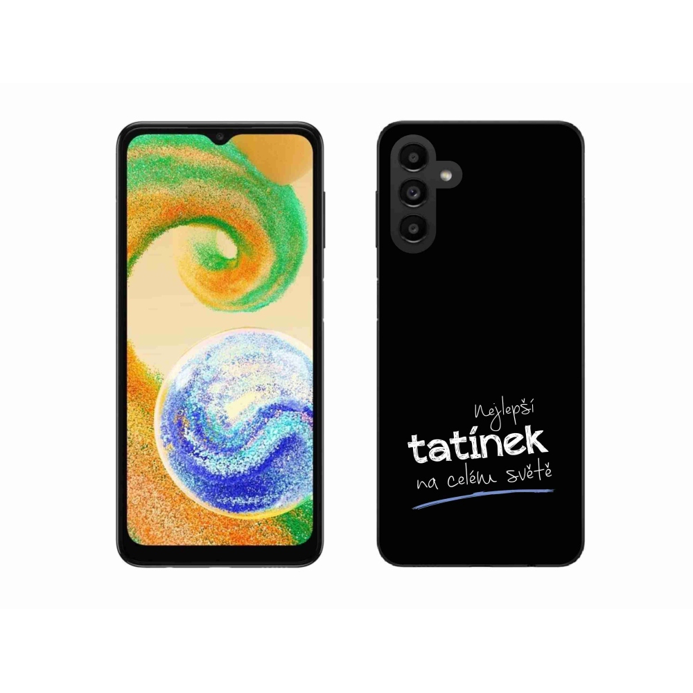 Gél borító mmCase Samsung Galaxy A04s (164.7x76.7x9.1mm) - legjobb apuci 4 fekete háttérrel