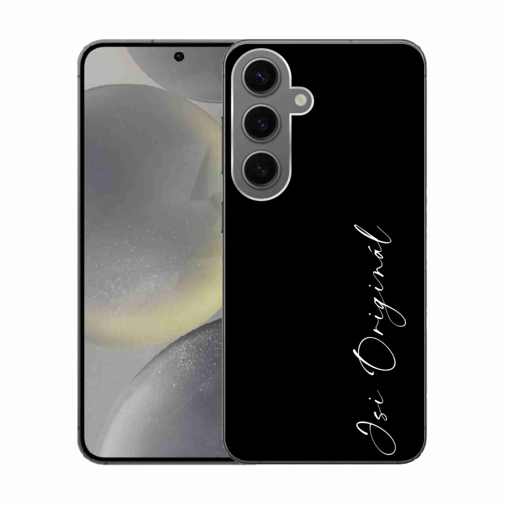 Gél borító mmCase Samsung Galaxy S24 - te vagy az eredeti fekete háttérrel