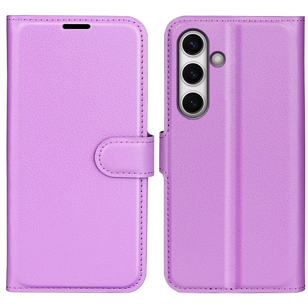 Litchi könyv tok Samsung Galaxy S24 FE készülékhez - lila