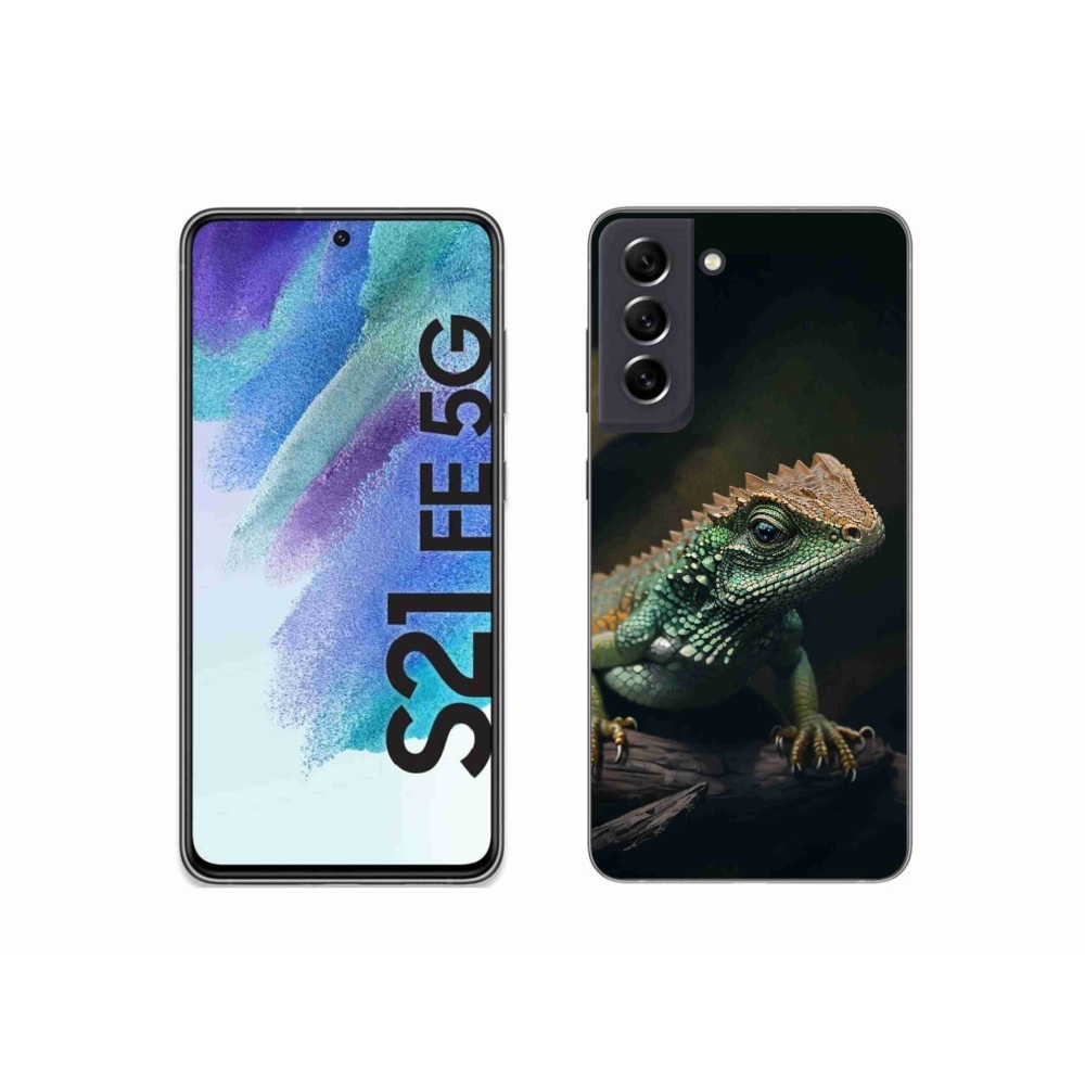 Zselés borítás mmCase Samsung Galaxy S21 FE 5G - gyík