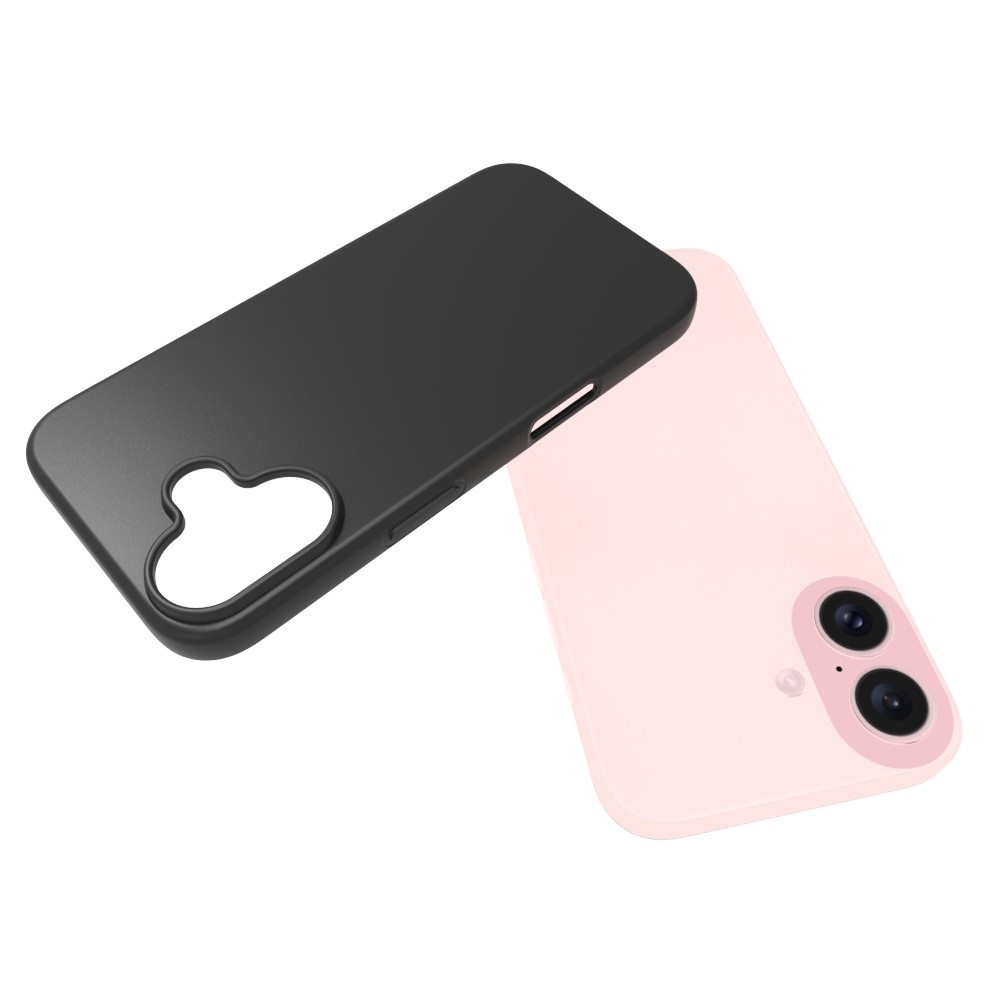 Fekete zselés tok iPhone 16 készülékhez