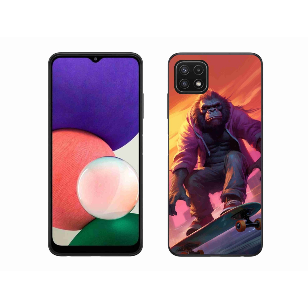 Zselés borítás mmCase Samsung Galaxy A22 5G - gorilla gördeszkán