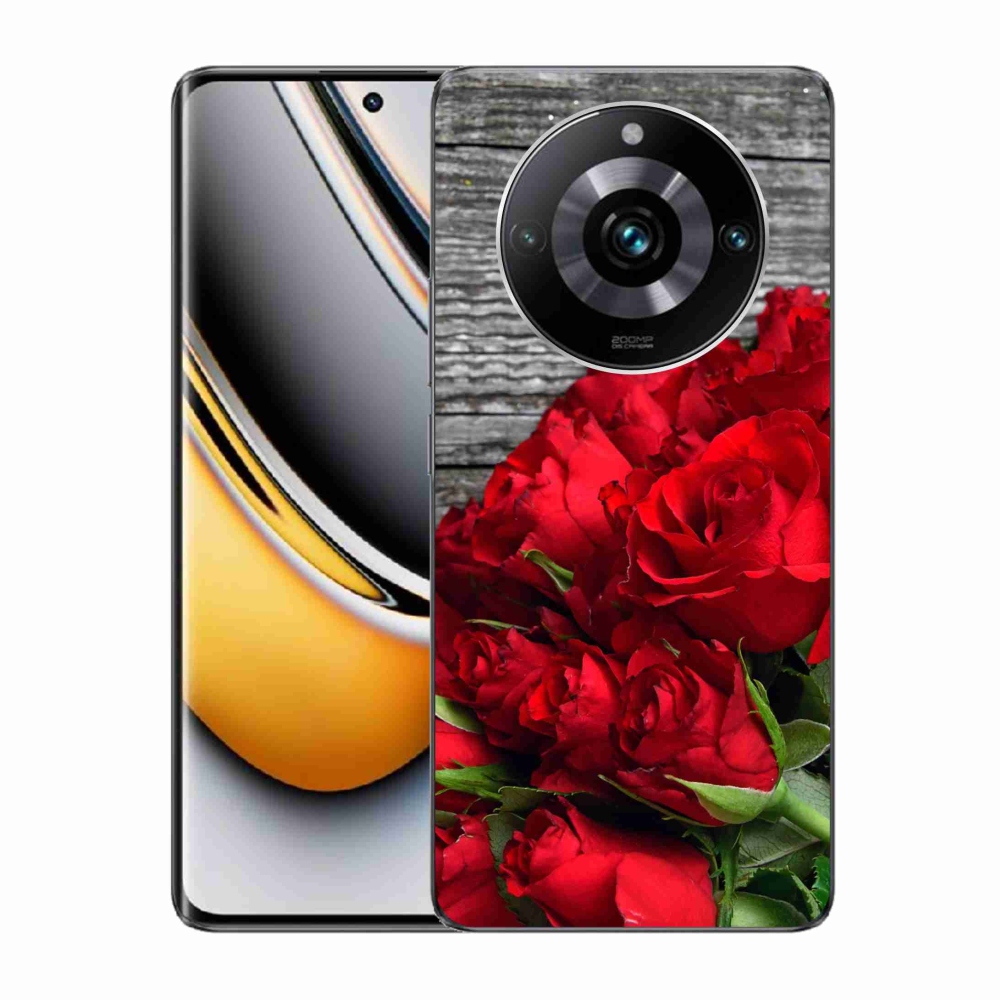 Gél borítás mmCase a Realme 11 Pro/11 Pro+ készülékhez - piros rózsa