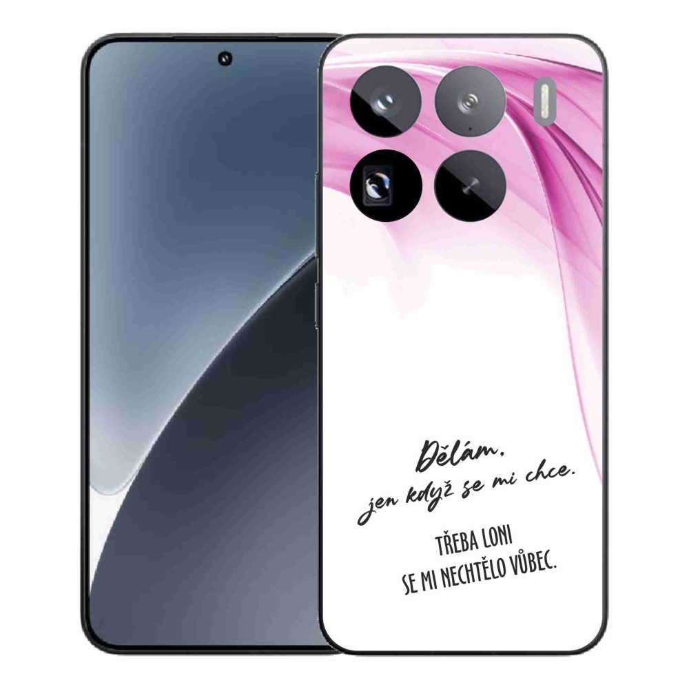 Gél borító mmCase a Xiaomi 15 Pro-hoz - vicces szöveg 12 fehér háttérrel