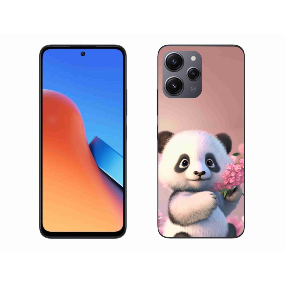 Gél borítás mmCase a Xiaomi Redmi 12-hez - aranyos panda