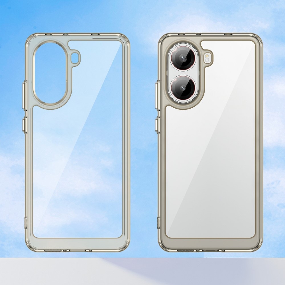 Gél tok fix hátlappal a Xiaomi Poco X7 Pro 5G készülékhez - szürke