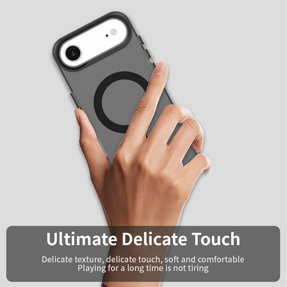 Candy MagSafe zselés tok iPhone 17 Air készülékhez - fekete