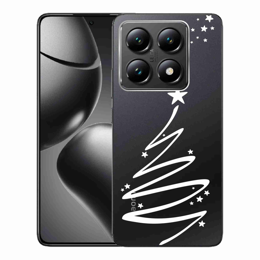 Gél borító mmCase a Xiaomi 14T-hez - fehér fa átlátszó háttéren