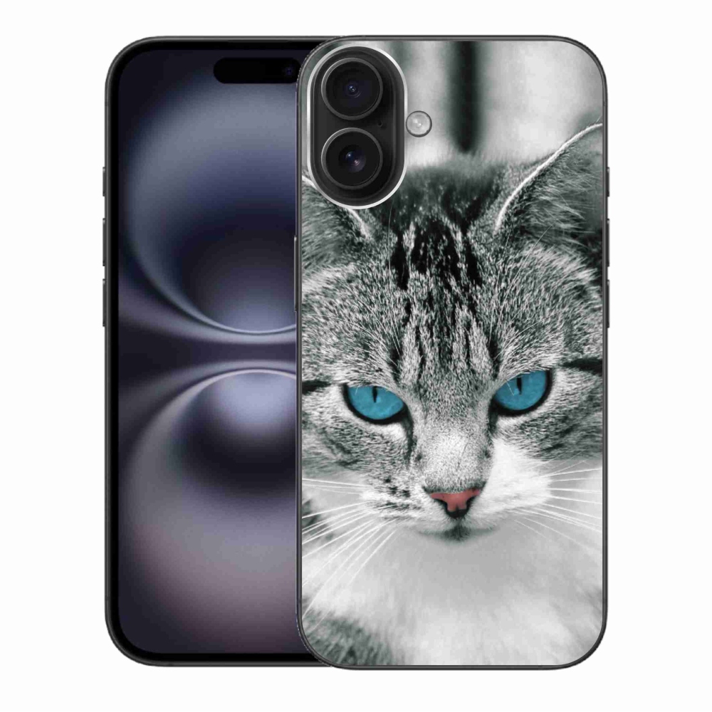 Zselés borítás mmCase iPhone 16 Plus készülékhez - macska nézet 1