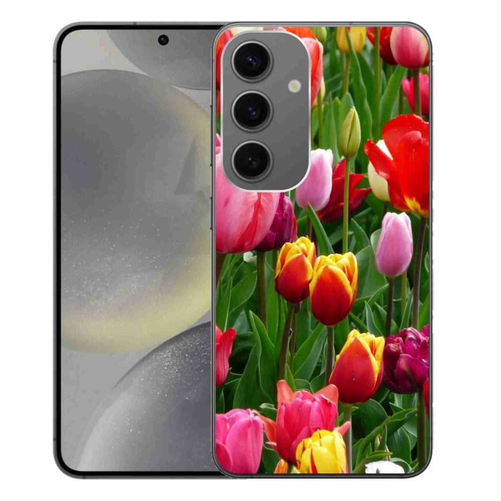 Zselés borítás mmCase Samsung Galaxy S24+ készülékhez - tulipánok