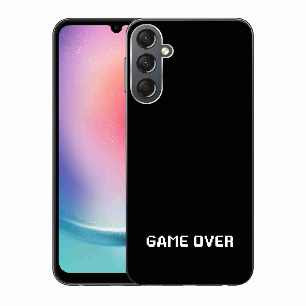 Gél borítás mmCase Samsung Galaxy A24 - játék fekete háttérrel