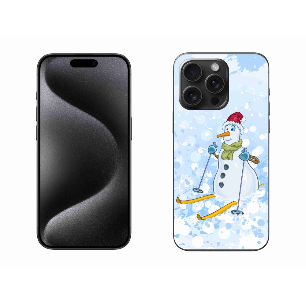 Gél védőhuzat mmCase iPhone 15 Pro Max készülékhez - hóember