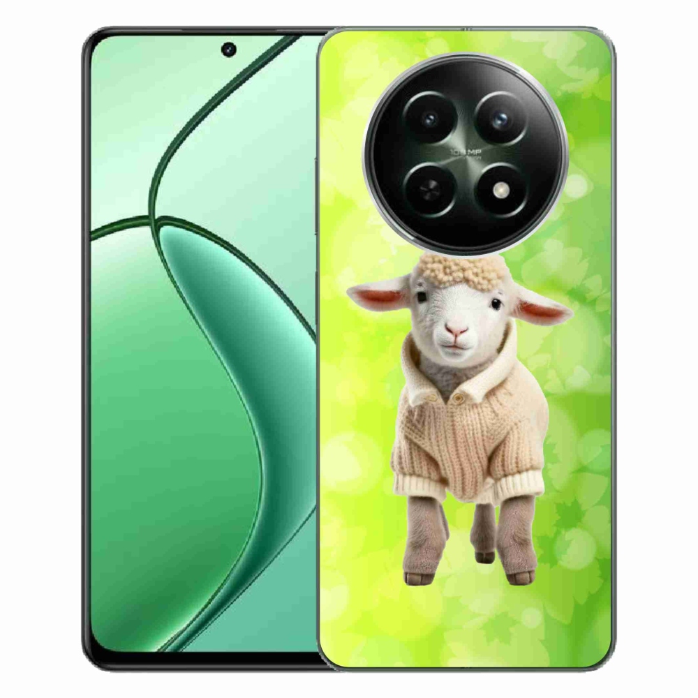 Gél borítás mmCase a Realme 12 5G/12x 5G számára - bárány pulóverben