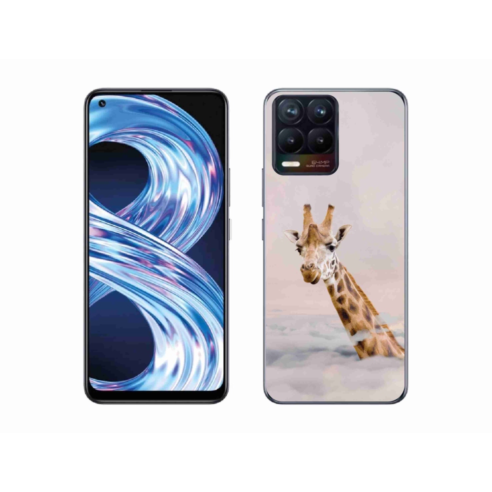 Gél borítás mmCase a Realme 8 Pro-n - zsiráf a felhőkben