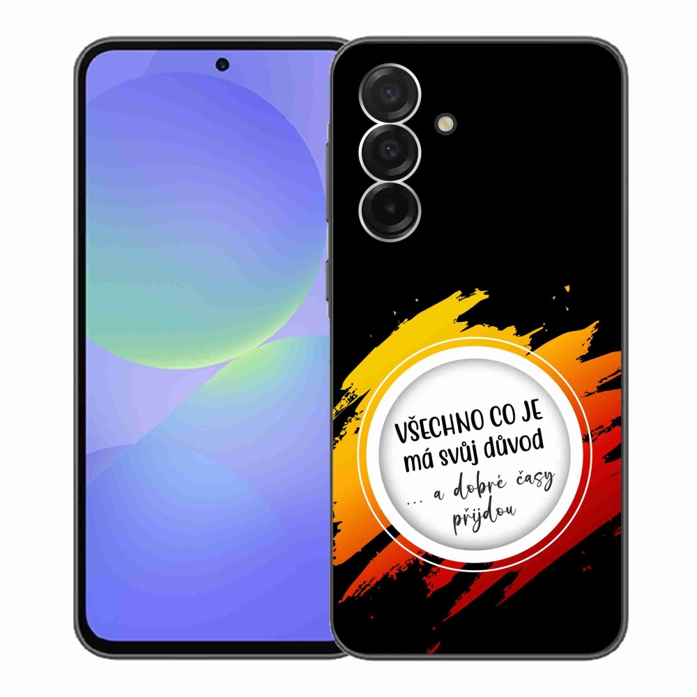 Gél borítás mmCase Samsung Galaxy A36 5G - idézet 3 fekete háttér