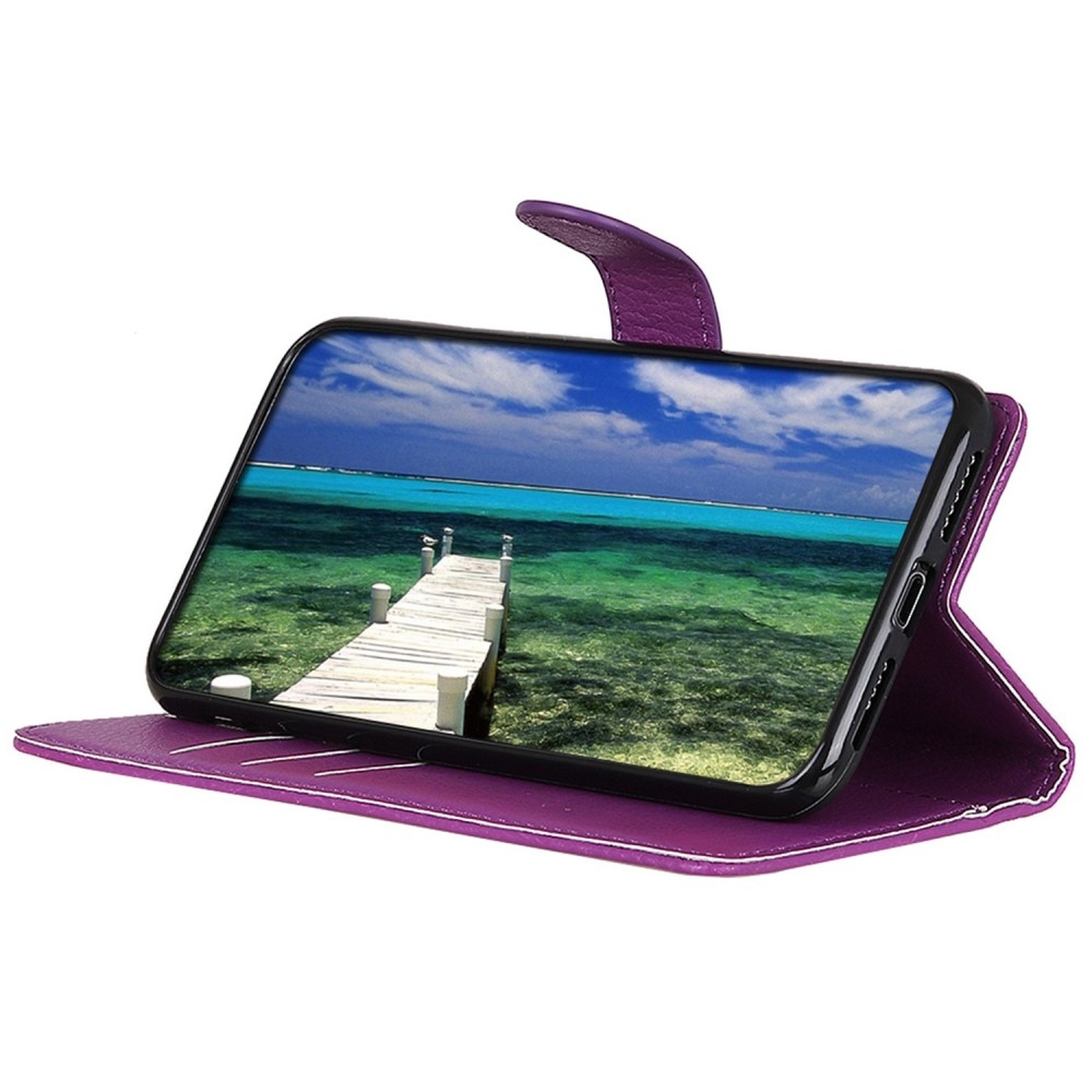 Litchie könyvtáska a Honor X7b/Honor 90 Smart készülékhez - lila