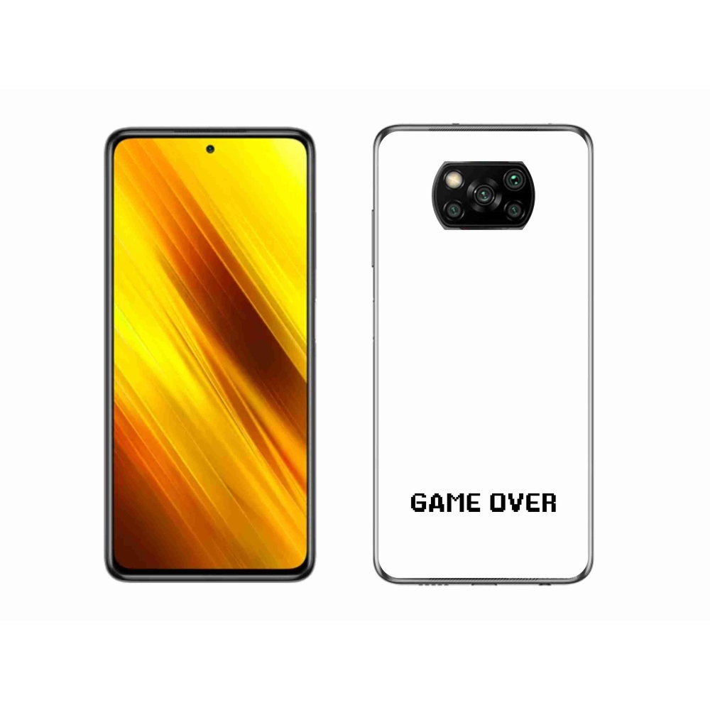 Gél borítás mmCase a Xiaomi Poco X3 Pro számára - játék fehér háttérrel