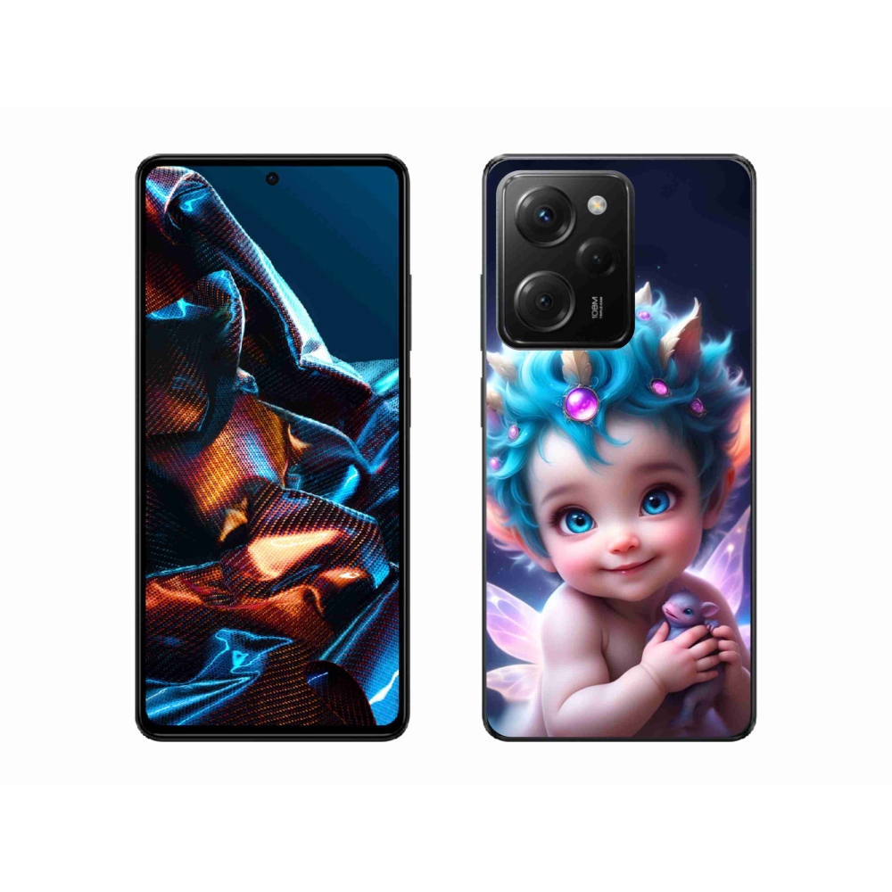 Gél borítás mmCase a Xiaomi Poco X5 Pro 5G számára - baba pillangószárnyakkal