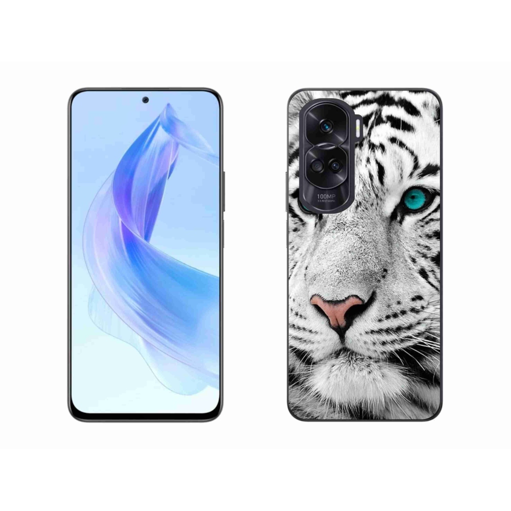 Zselés borítás mmCase a Honor 90 Lite-hoz - fehér tigris
