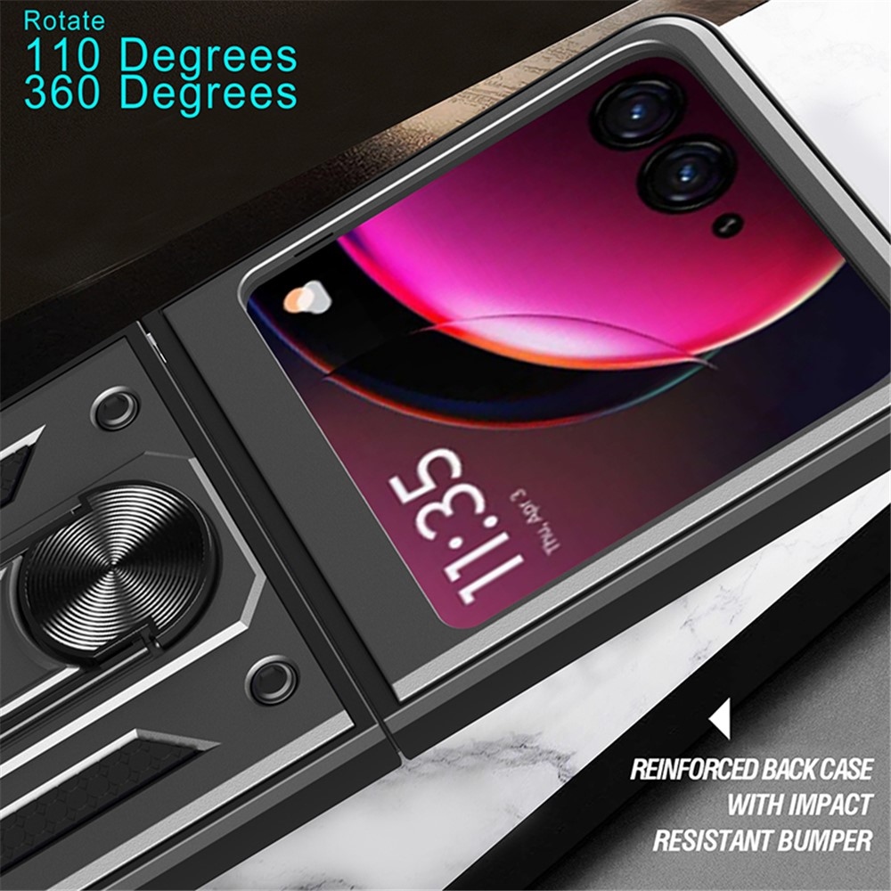 Csúszásálló borítás a Motorola Razr 40 Ultra 5G készülékhez - fekete