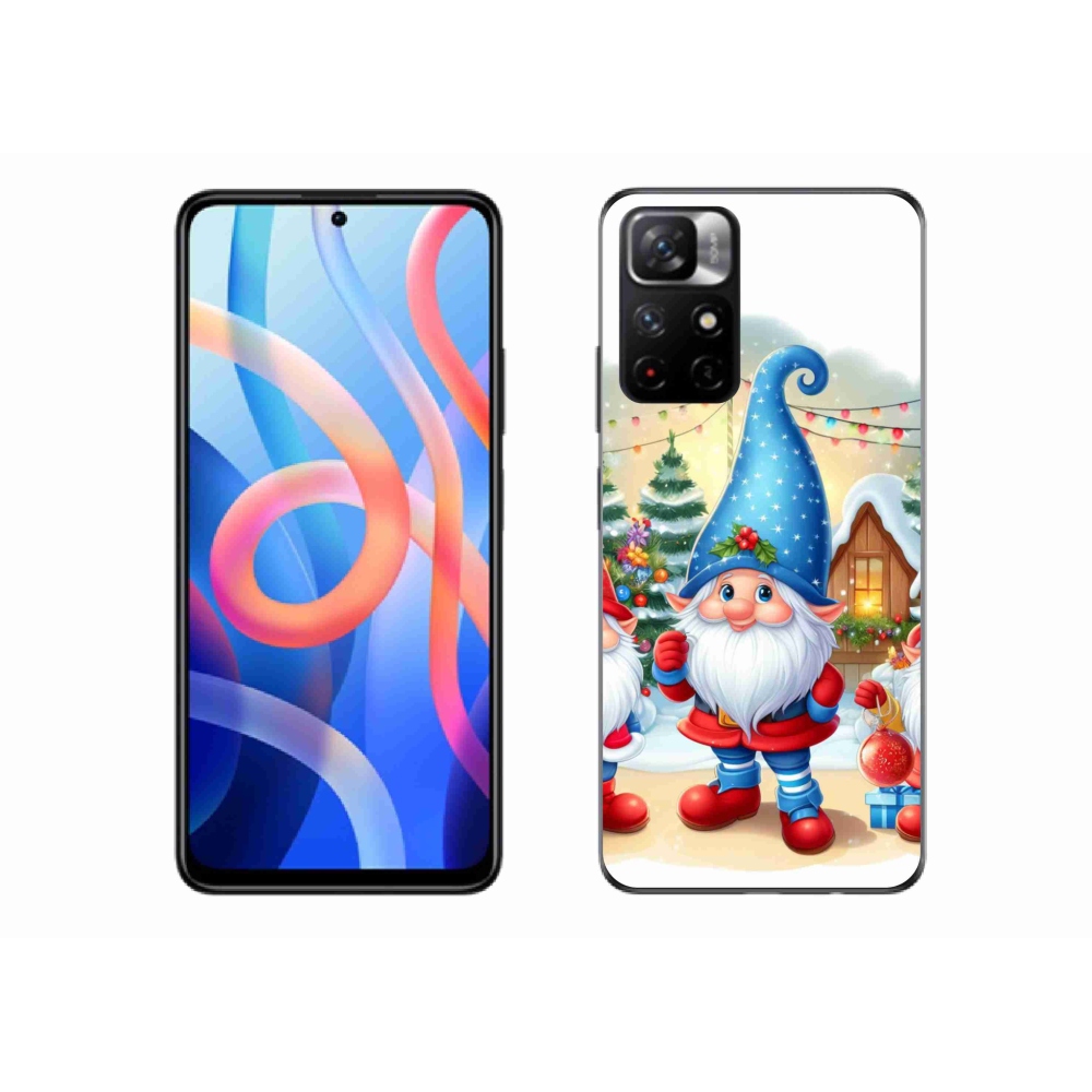 Gél borítás mmCase a Xiaomi Redmi Note 11S 5G számára - karácsonyi manók
