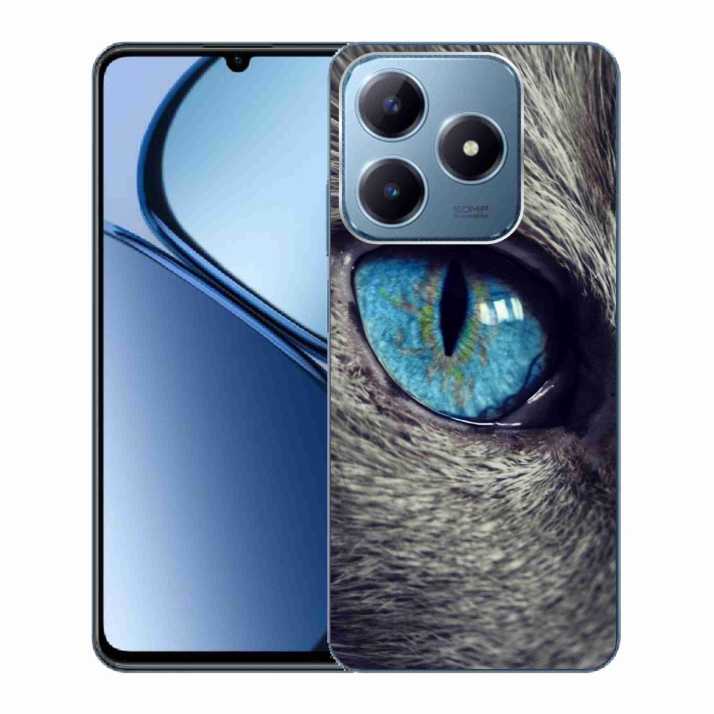 Gél borítás mmCase a Realme C63 készülékhez - kék macskaszem