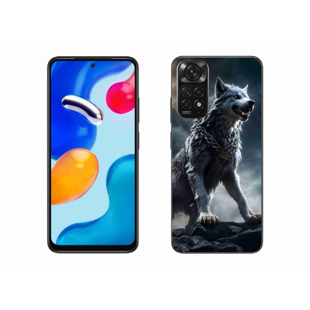 Gél borítás mmCase a Xiaomi Redmi Note 11 4G-hez - farkas 1