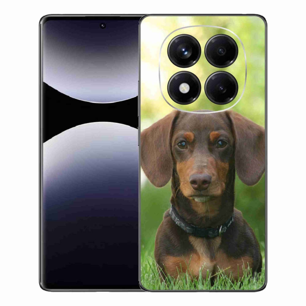 Gél borítás mmCase a Xiaomi Redmi Note 14 Pro számára - barna tacskó