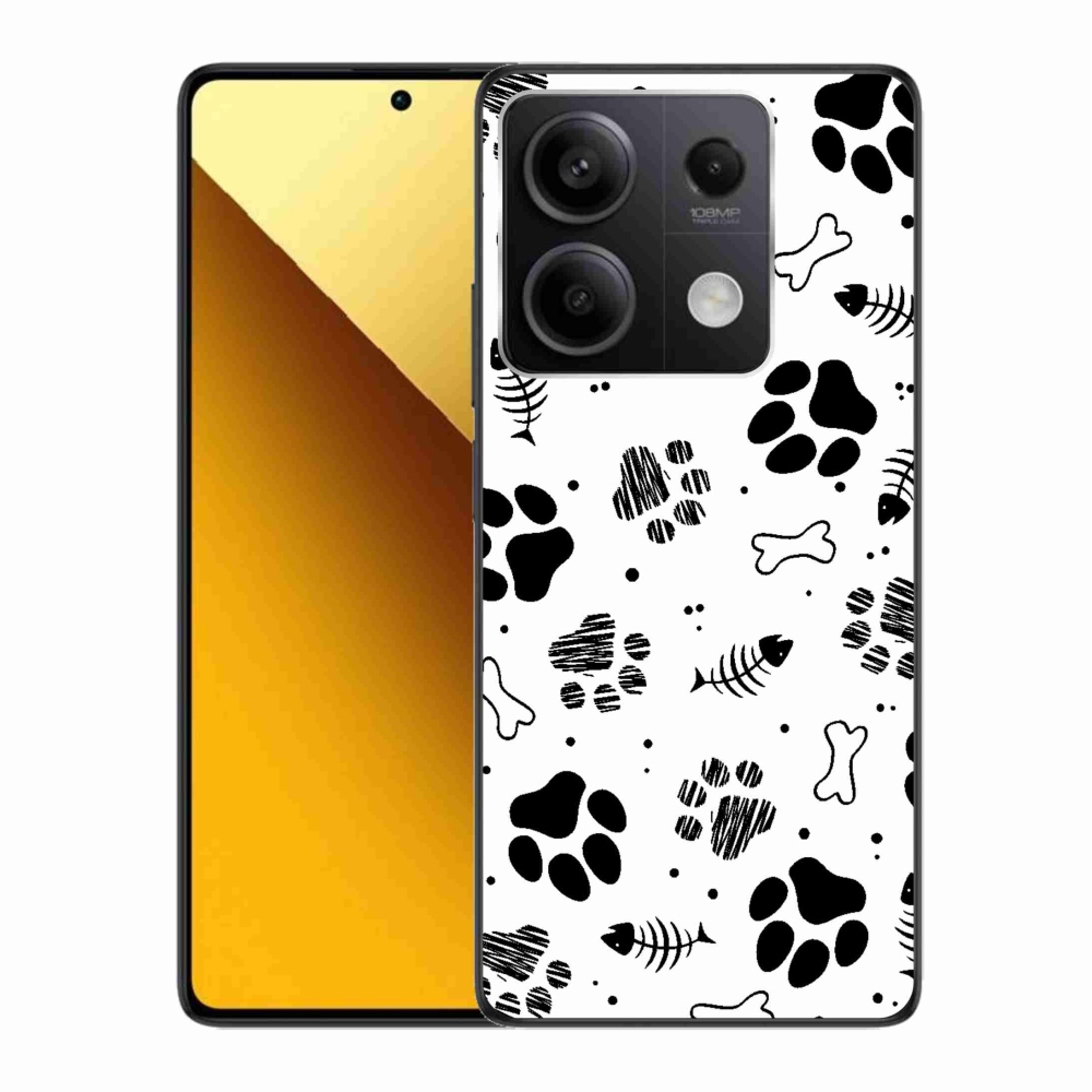 Gél borítás mmCase a Xiaomi Redmi Note 13 5G-hez - kutyamancsok 1