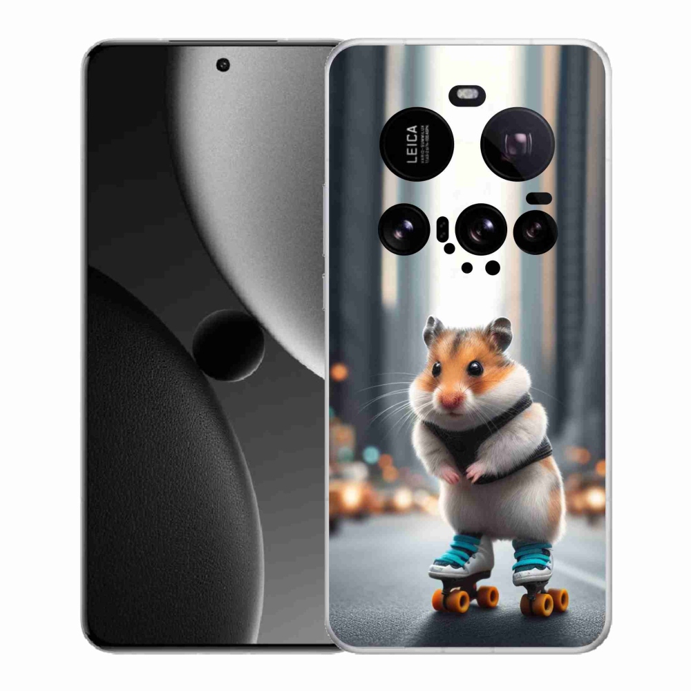 Gél borítás mmCase a Xiaomi 15 Ultra számára - hörcsög a korcsolyán