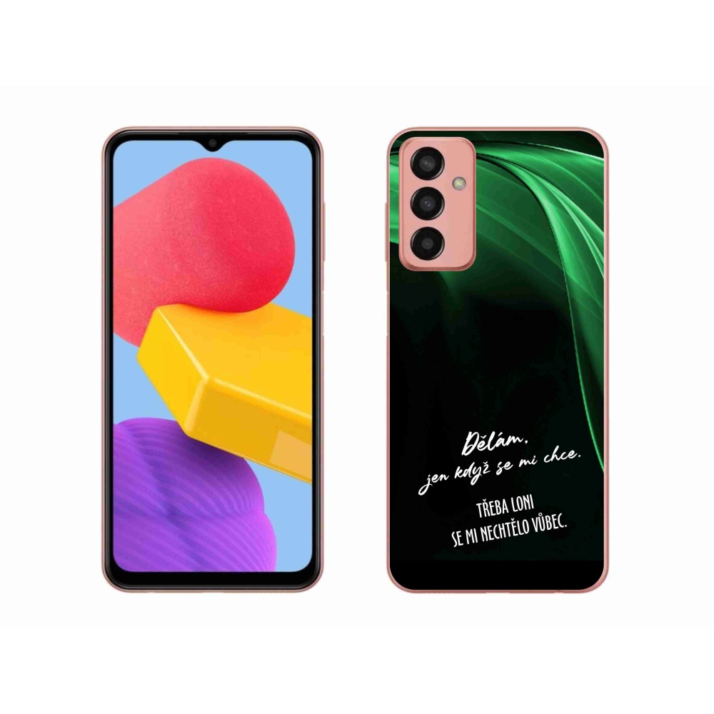 Gél borító mmCase Samsung Galaxy M13 készülékhez - vicces szöveg 12 fekete háttér